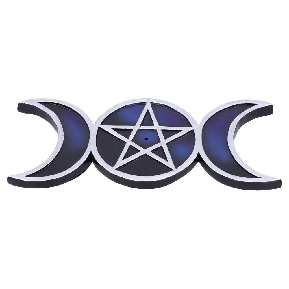 Triple Moon Midnight Incense Holder