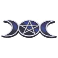Triple Moon Midnight Incense Holder