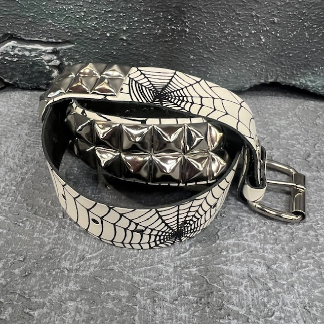 Deuce Studded Web Leather Belt (Small)