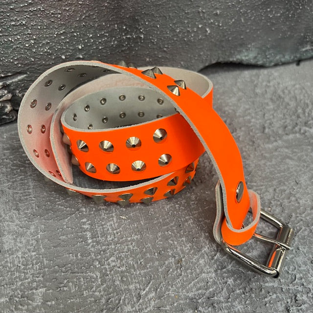 Agent Orange Studded Belt (Small)