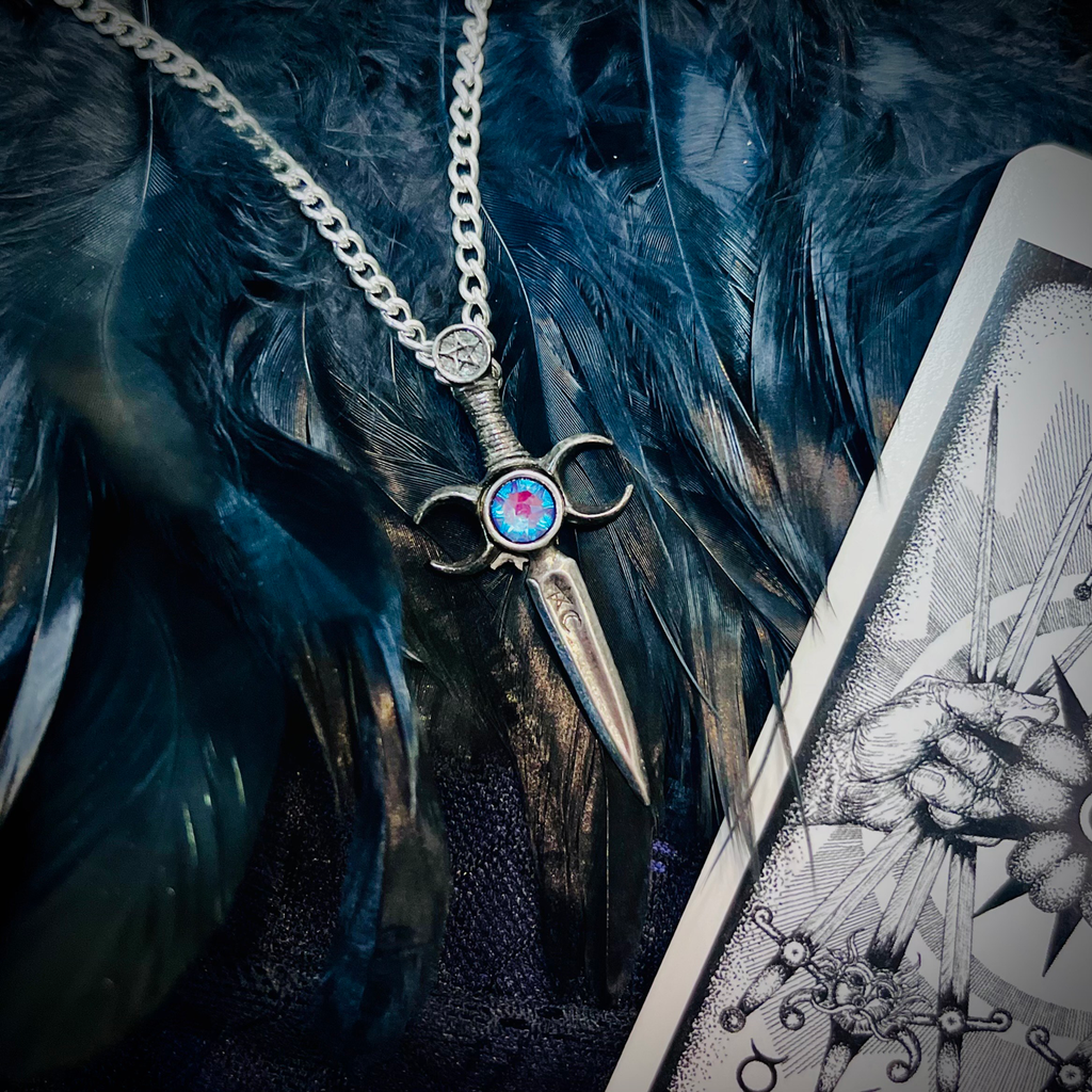 Athame Goddess Ritual Dagger Necklace