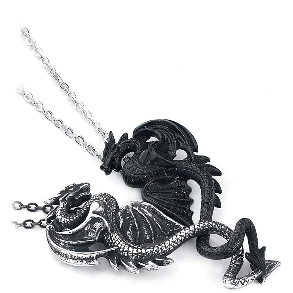 Draconic Tryst Pendant Friendship Necklace