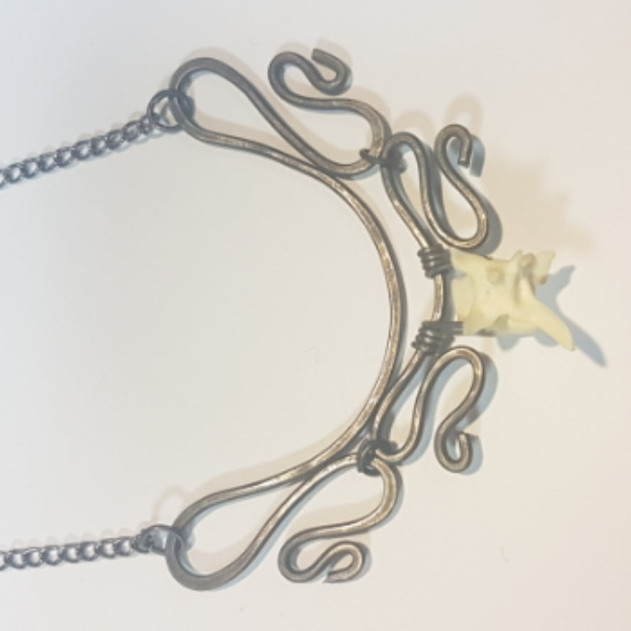 Scroll Serpentine Vertebra Necklace