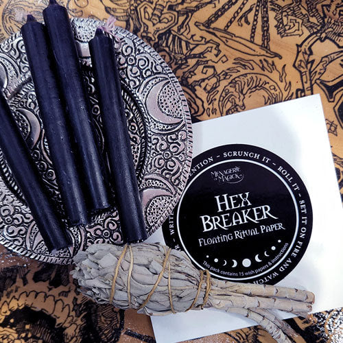 Celestial Pentagram and Moon Incense Holder