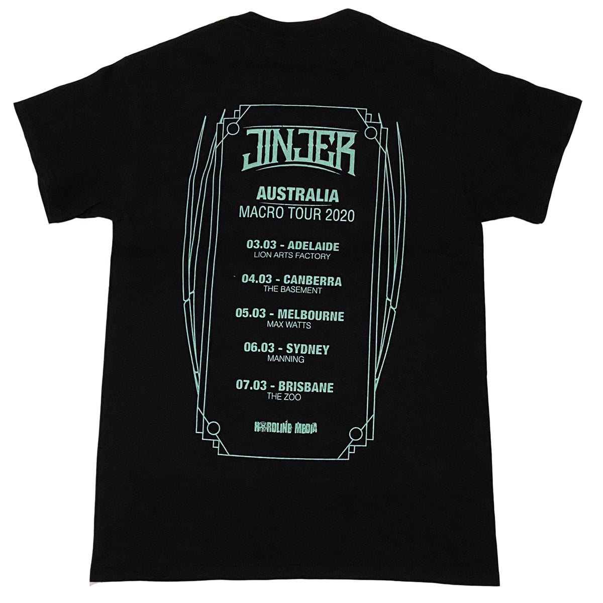 JINJER Macro Tour 2020 Microverse Design Fitted Tee