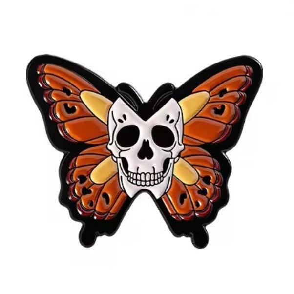 Death Moth Enamel Pin