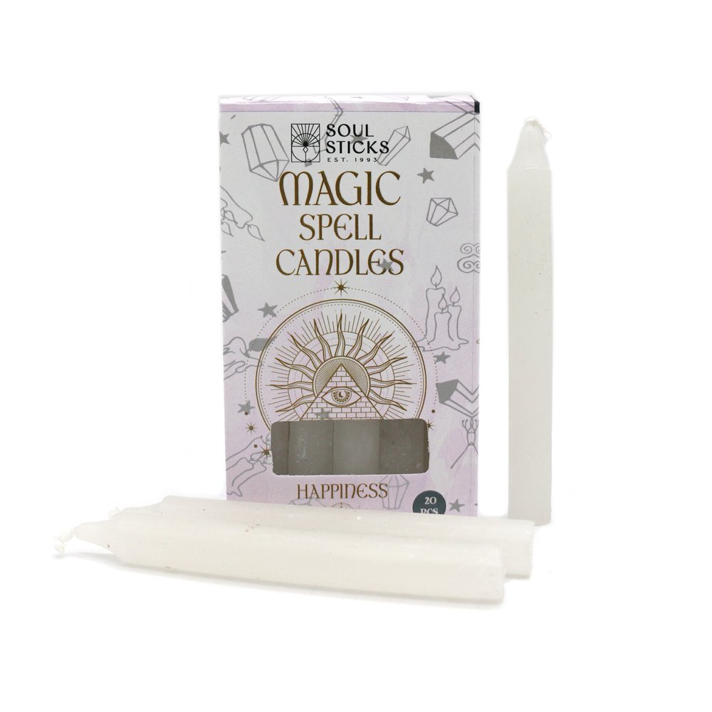 Spell Ritual Mini Candles - 20pk Happiness: White