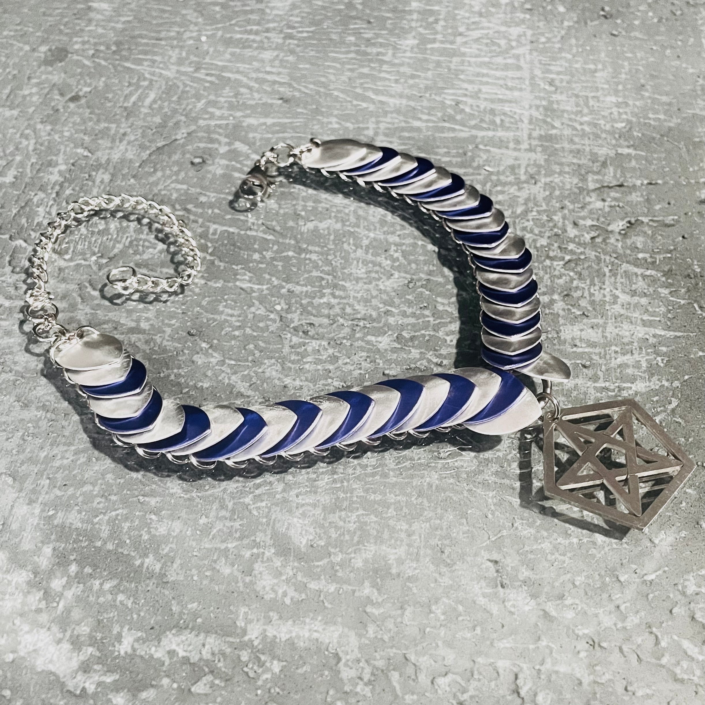 Draco's Midnight Witch Scale Collar