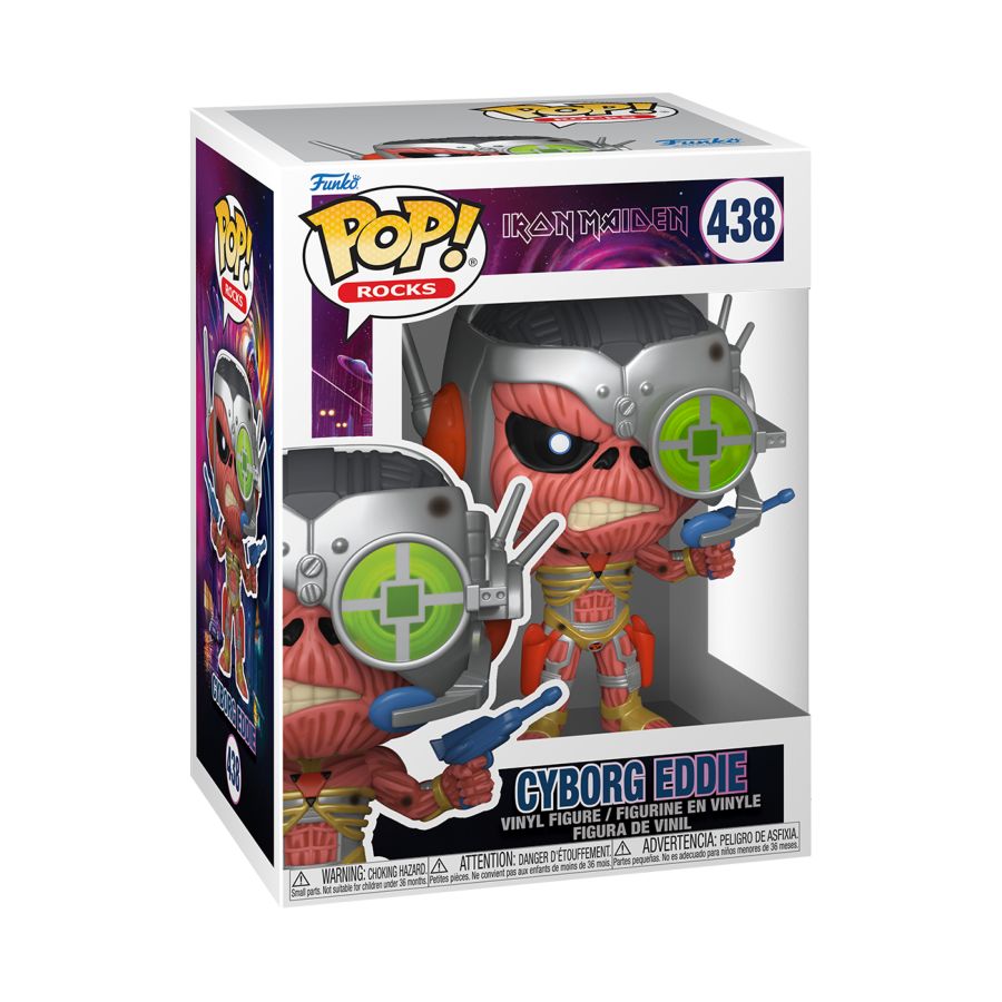 Eddie IRON MAIDEN Cyborg Somewhere in Time Pop!