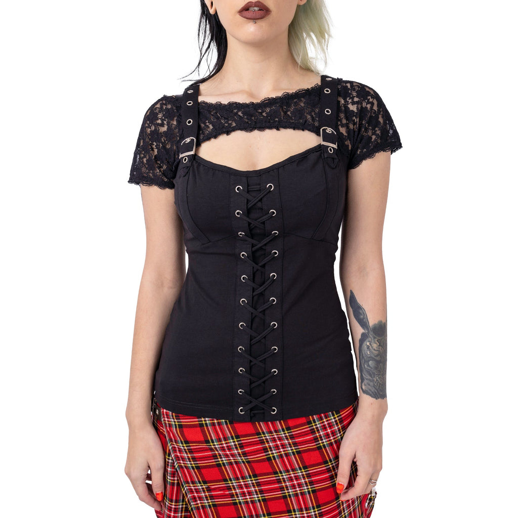 Moral Lace Bodice Top
