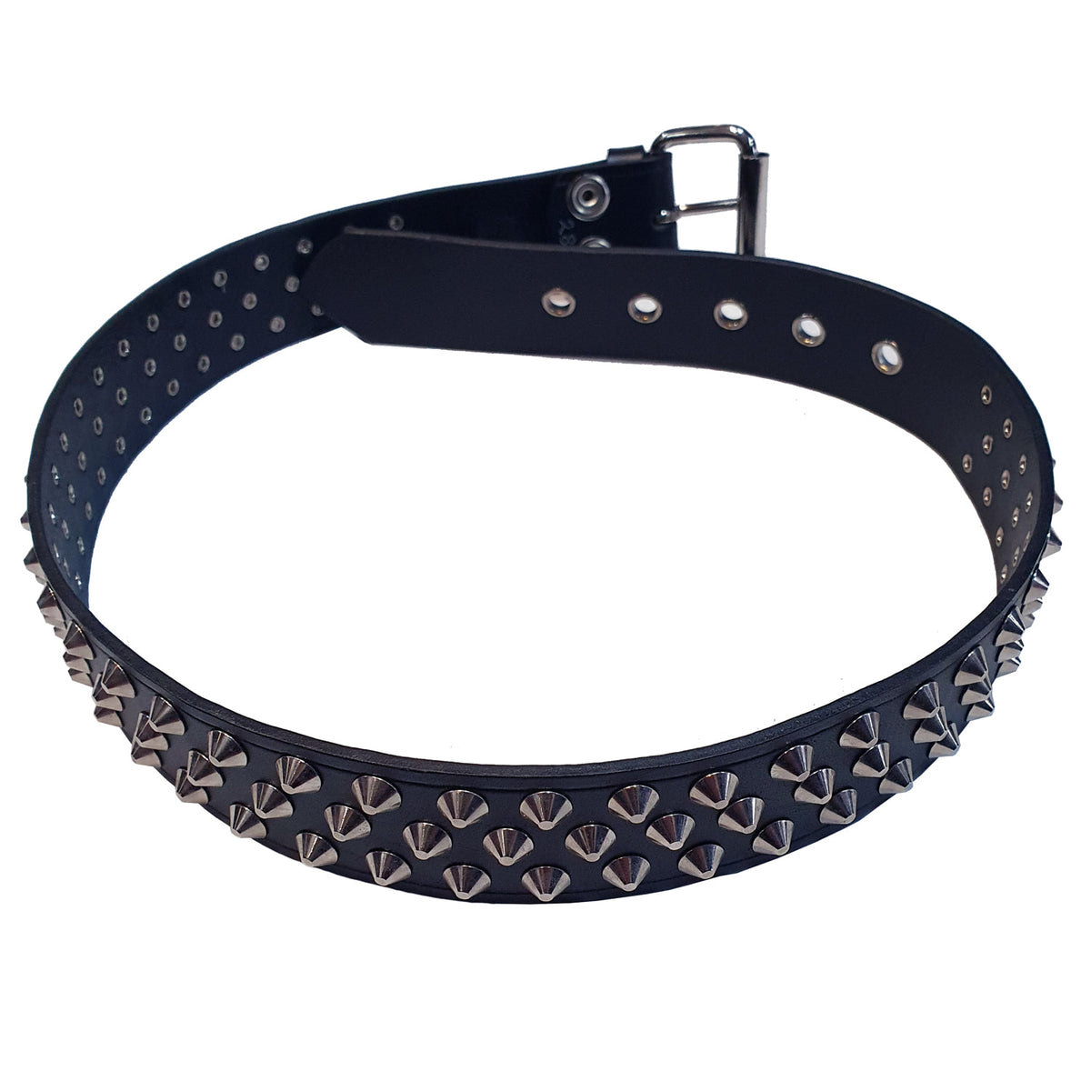 Heavy Duty Leather Studded Belt Australian Made