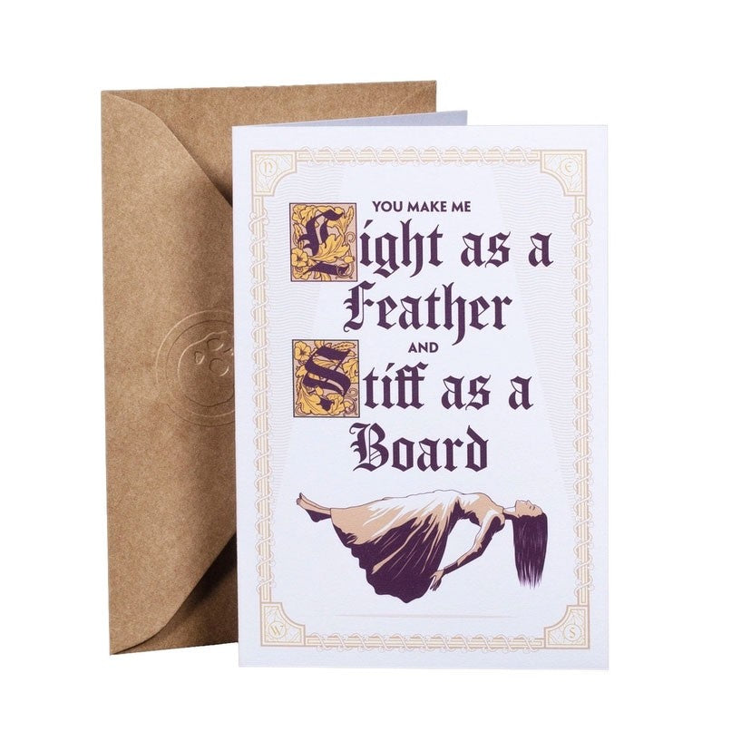 Light As A Feather, Stiff As A Board Blank Card