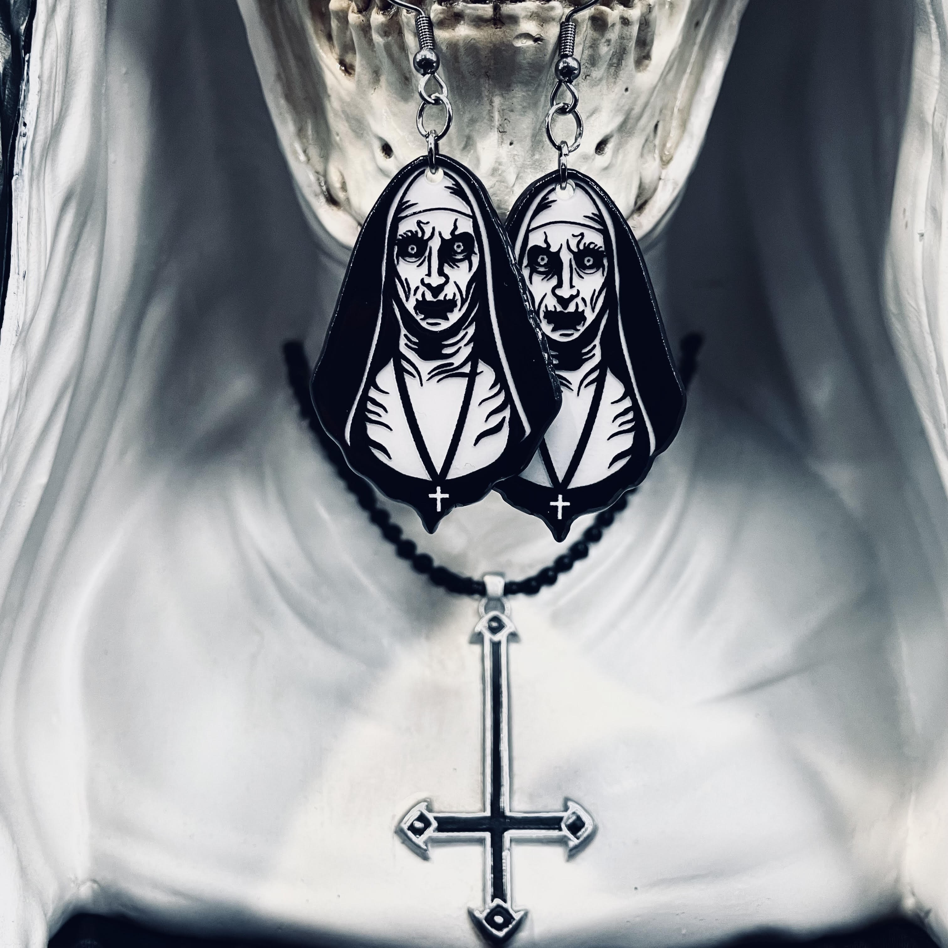Valak Nun Guise Earrings