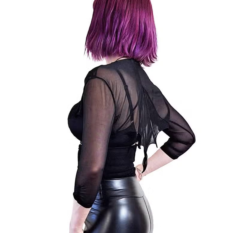 Cybele Mesh Bat Wing Bolero