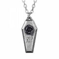 RIP Rose Coffin Necklace