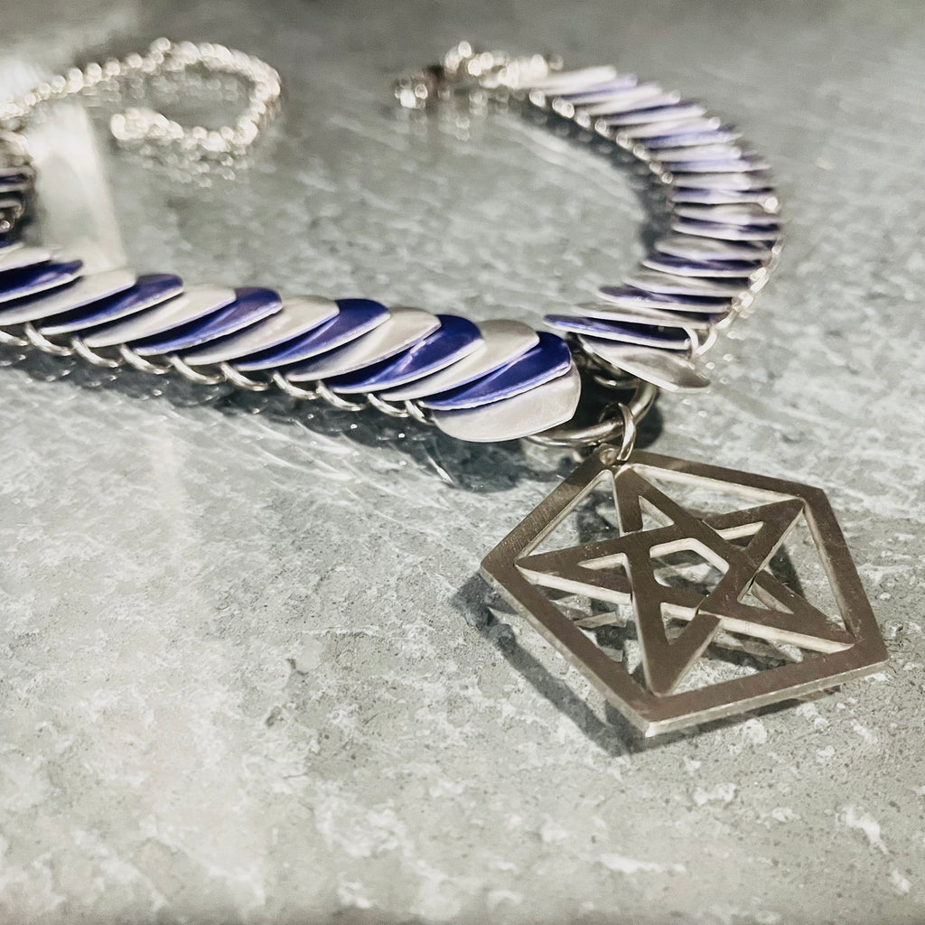 Draco's Midnight Witch Scale Collar