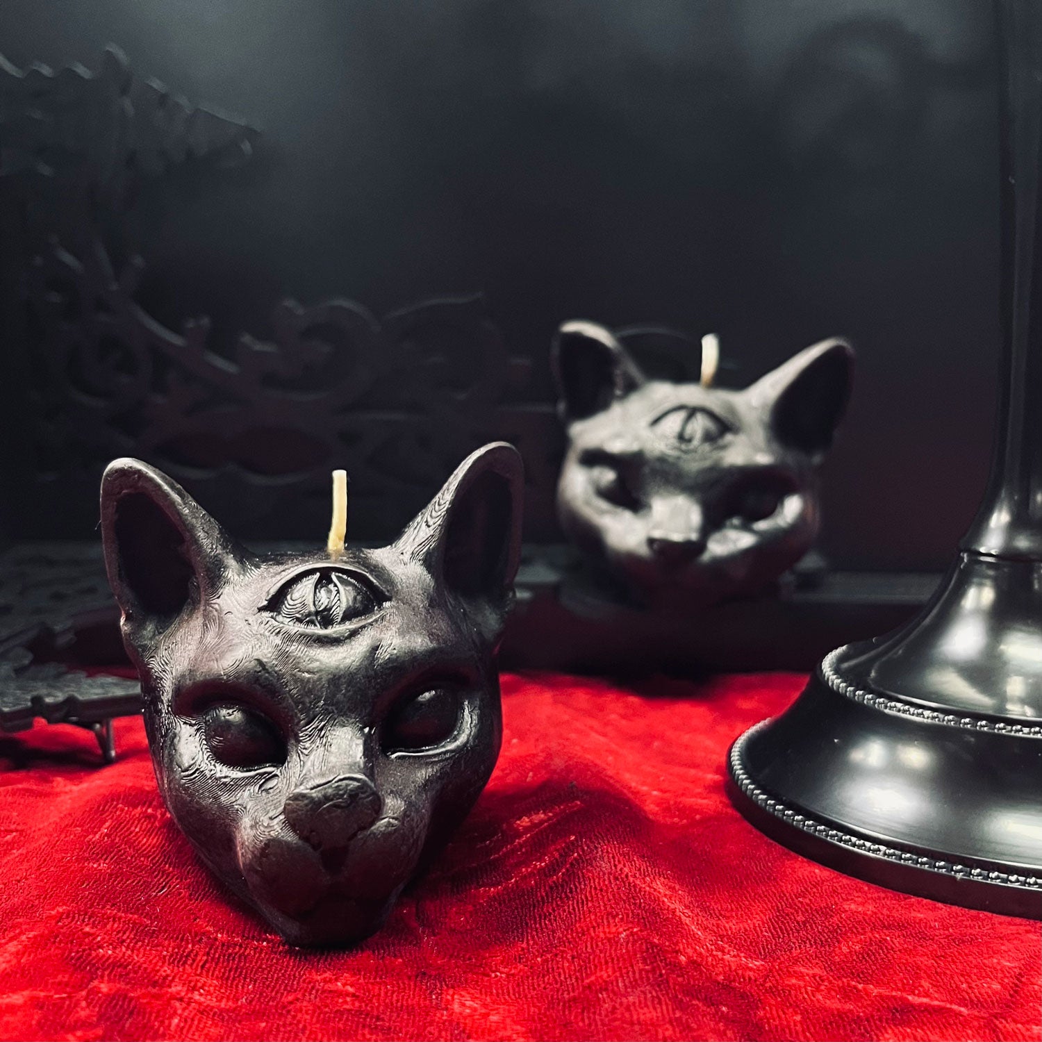 All Seeing Mystical Kitty Candle