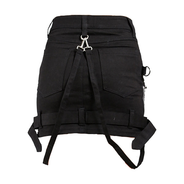 Strapped Bonded Mini Skirt