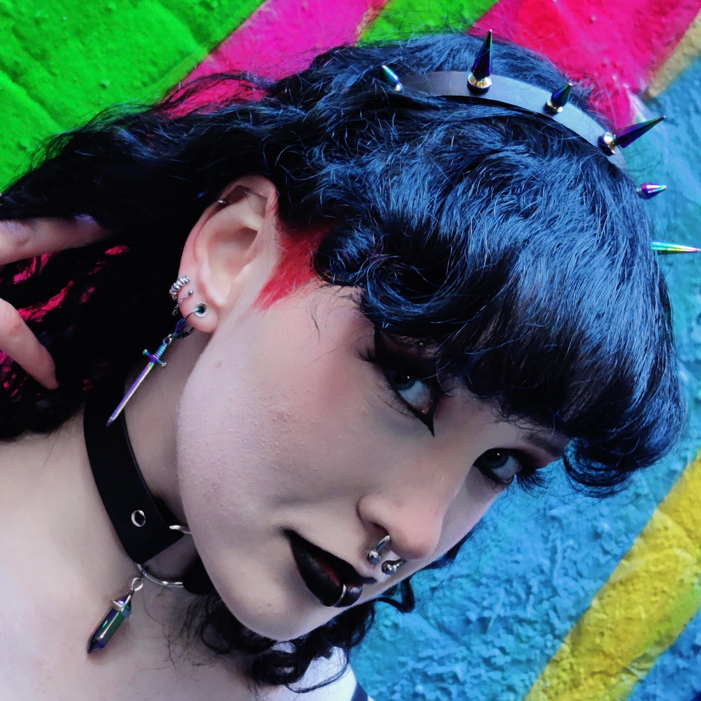 Himalia Rainbow Spike Headband