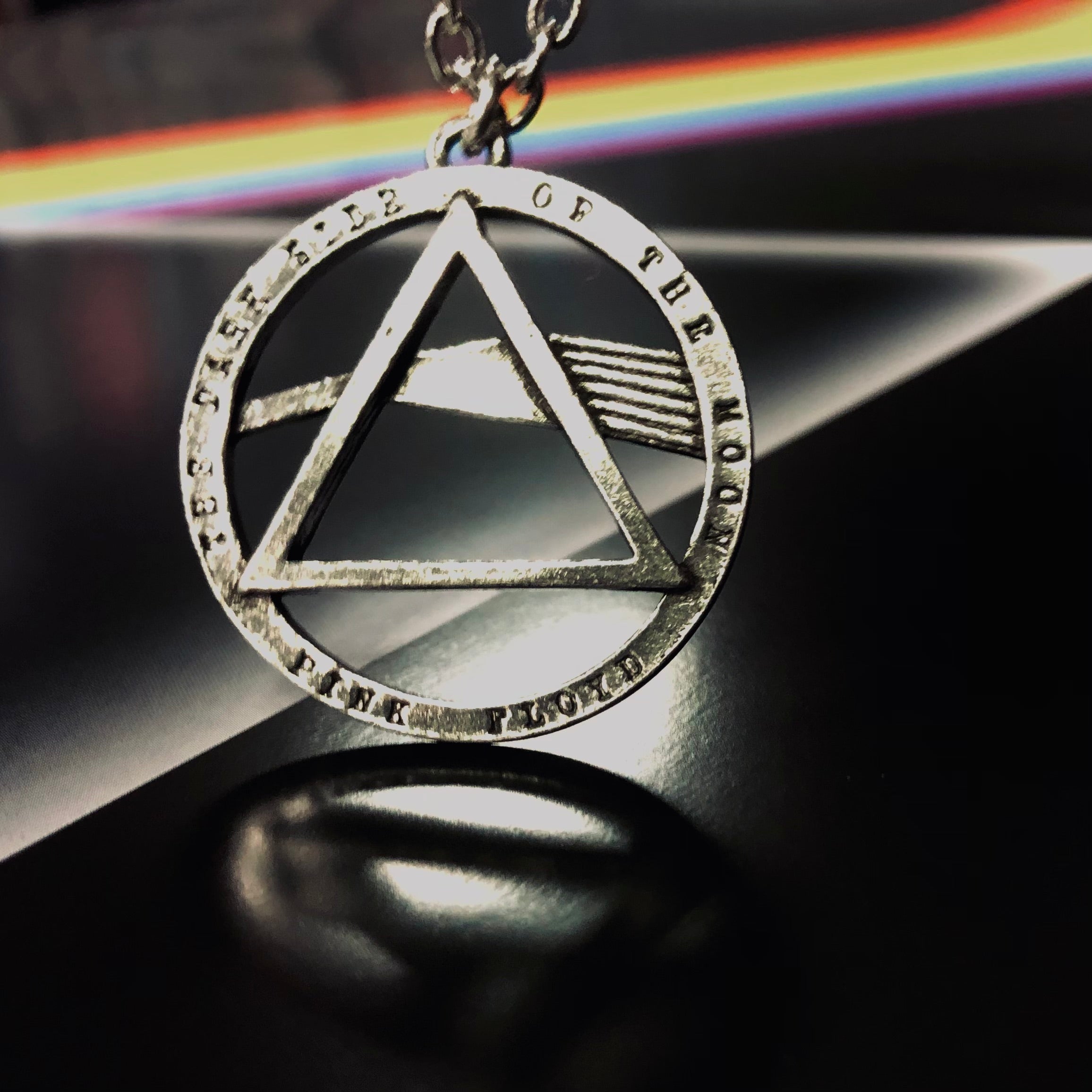 PINK FLOYD (DSOTM) Rock Merch Pendant Necklace