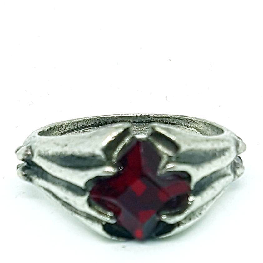 Bathory Red Crystal Ring
