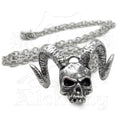 Skull Of Azrael Ram Skull Necklace