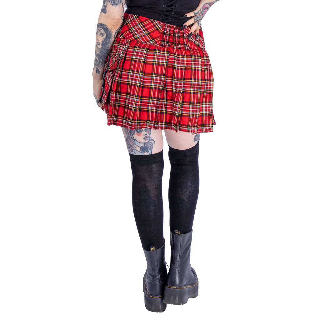 Alisa Skirt - Red Tartan