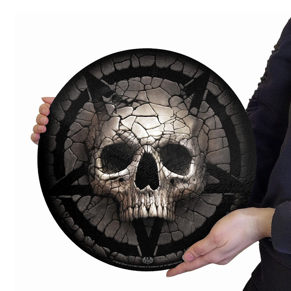 Cracking Up Glass Chopping Board