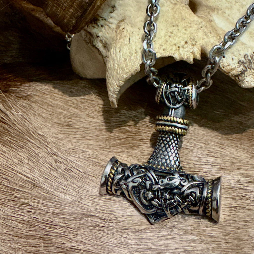 Bronzed Mjolnir Necklace