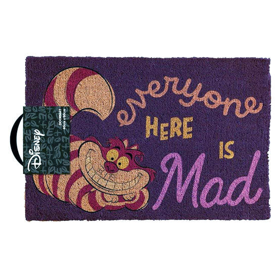 Door Mat: Everyone Here Is Mad - Alice In Wonderland