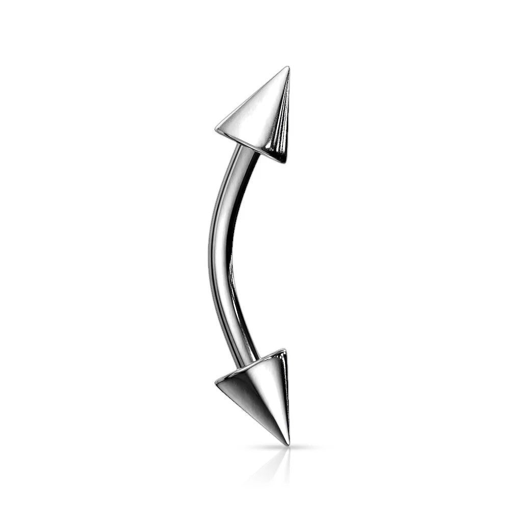 Curve Barbell Surgical Steel Spikes