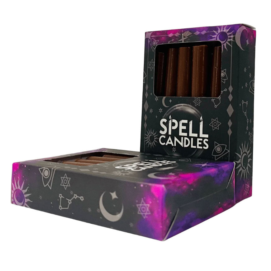Spell Mini Candles 12pk - Brown
