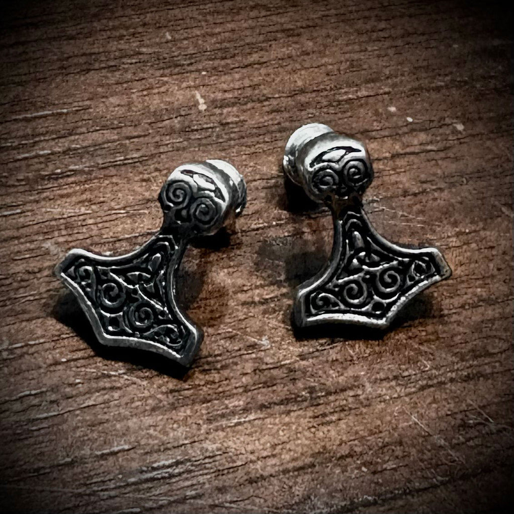 Hammer of the Gods Stud Earrings