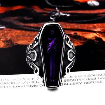 Vampire’s Rule Slumber Coffin Ring