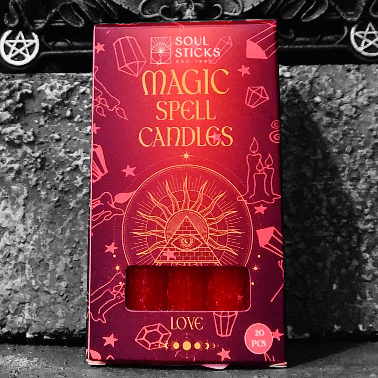 Spell Ritual Mini Candles - 20pk Love: Red