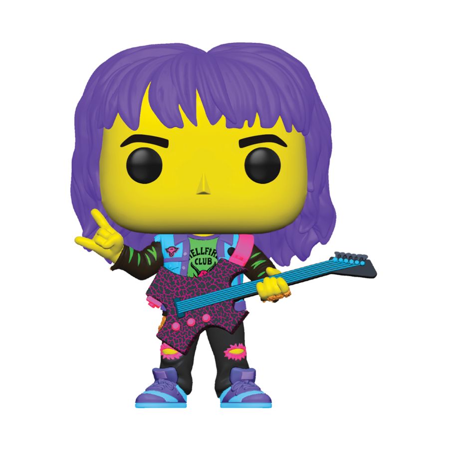 Stranger Things - Eddie with Guitar US Exclusive Blacklight Pop!