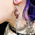 Gothic Fan Earrings