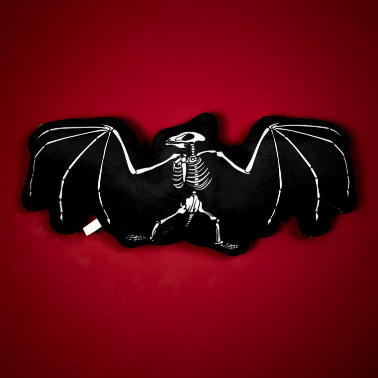 Skeleton Bat Cushion