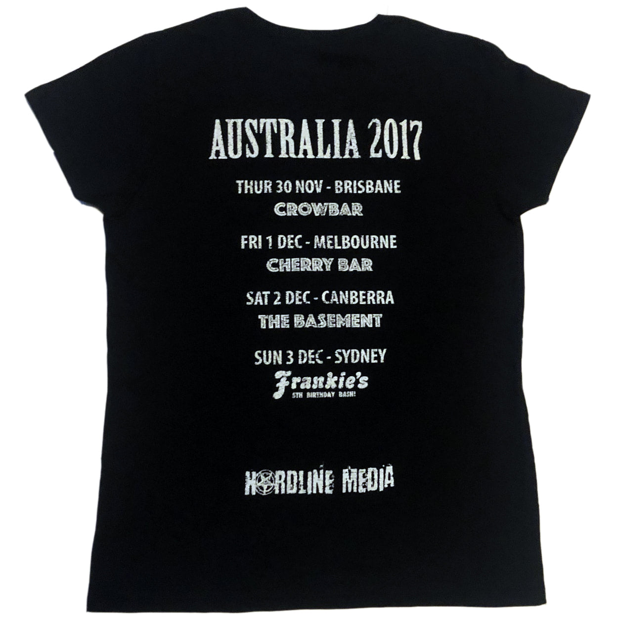 GILBY CLARKE (ex-GUNS N ROSES) Official Australian Tour Fitted Tee