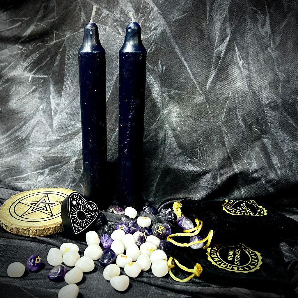 Black Solid Jumbo Altar Candle