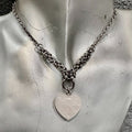Gem's Embrace Rose Quartz Heart Necklace
