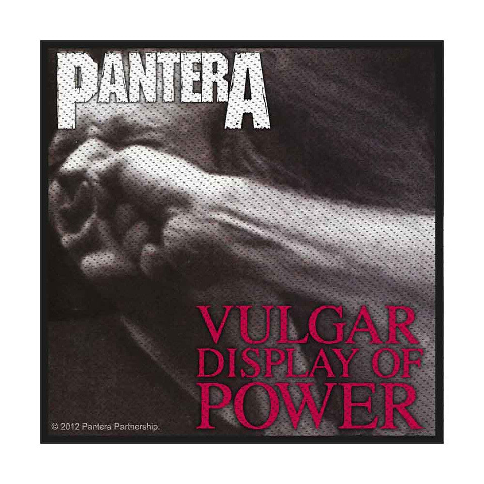 PANTERA Vulgar Display Of Power Patch