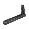 Obsidian Wolf Scent Catcher Incense Burner