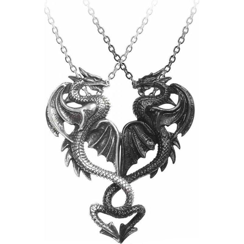 Draconic Tryst Pendant Friendship Necklace