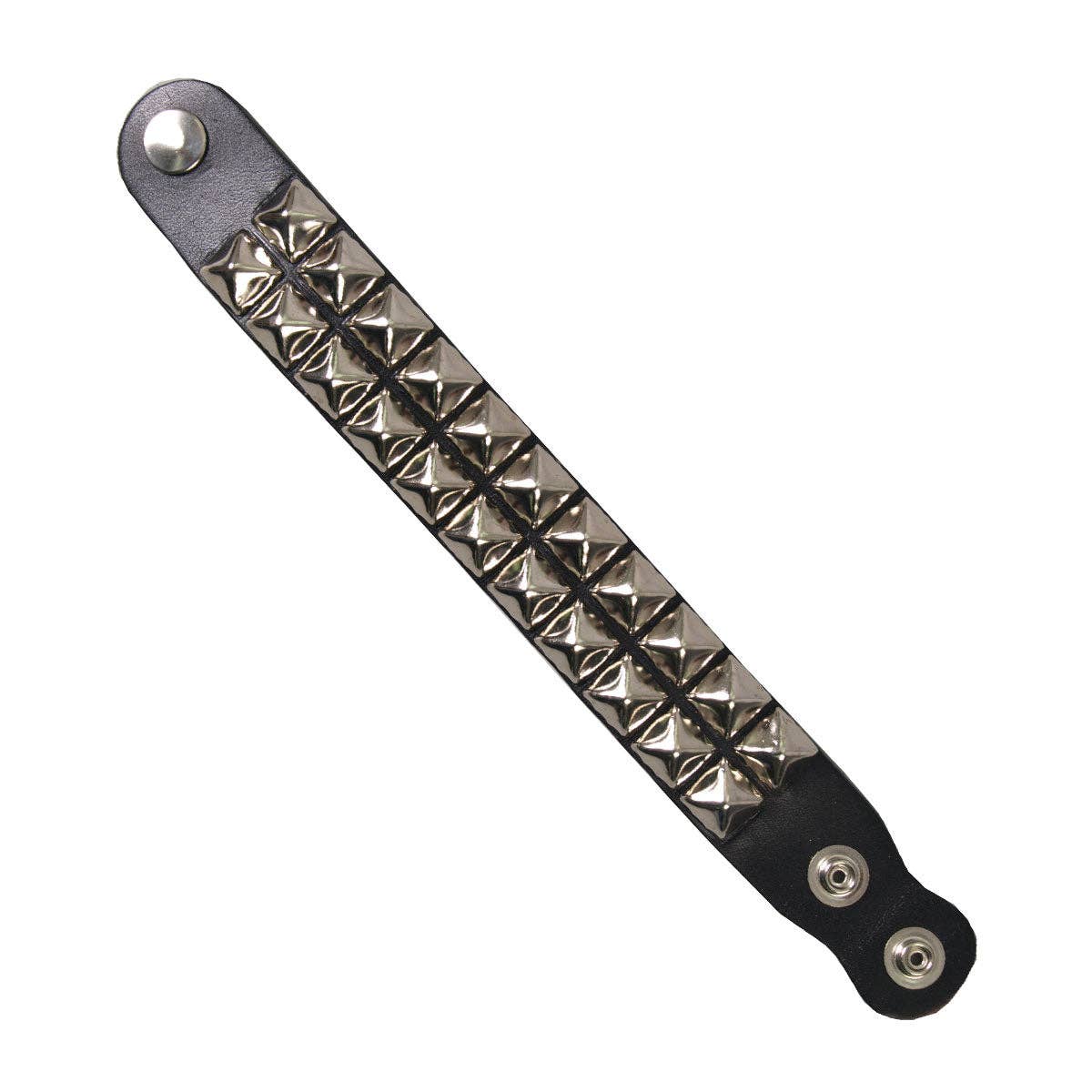 Repo Leather Duel Stud Wrist Band