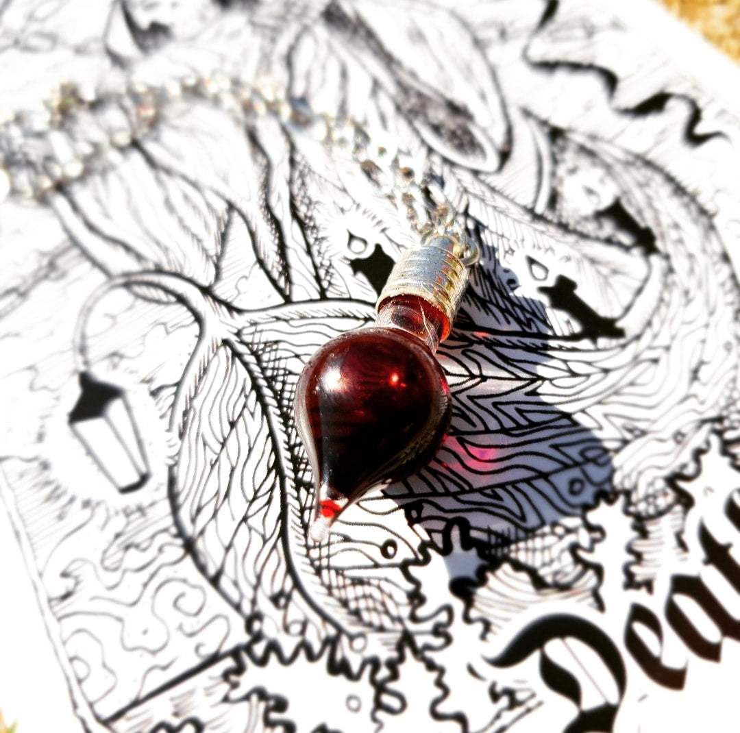 Sanguine Lust Blood Vial Necklace