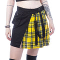 Infinity Skirt - Black/Yellow Tartan