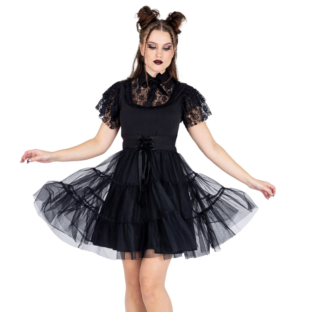 Nevermore Layered Gothic Dress