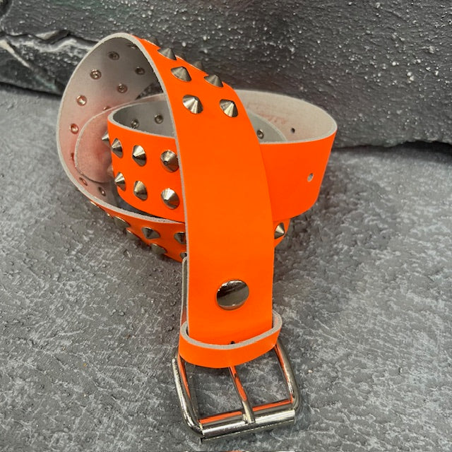 Agent Orange Studded Belt (Small)