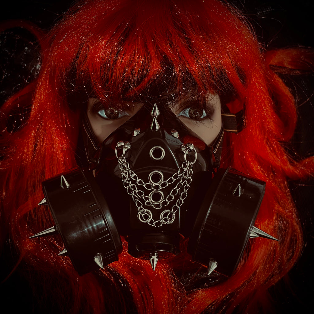 Descending Asteroid Cybergoth Gas Mask